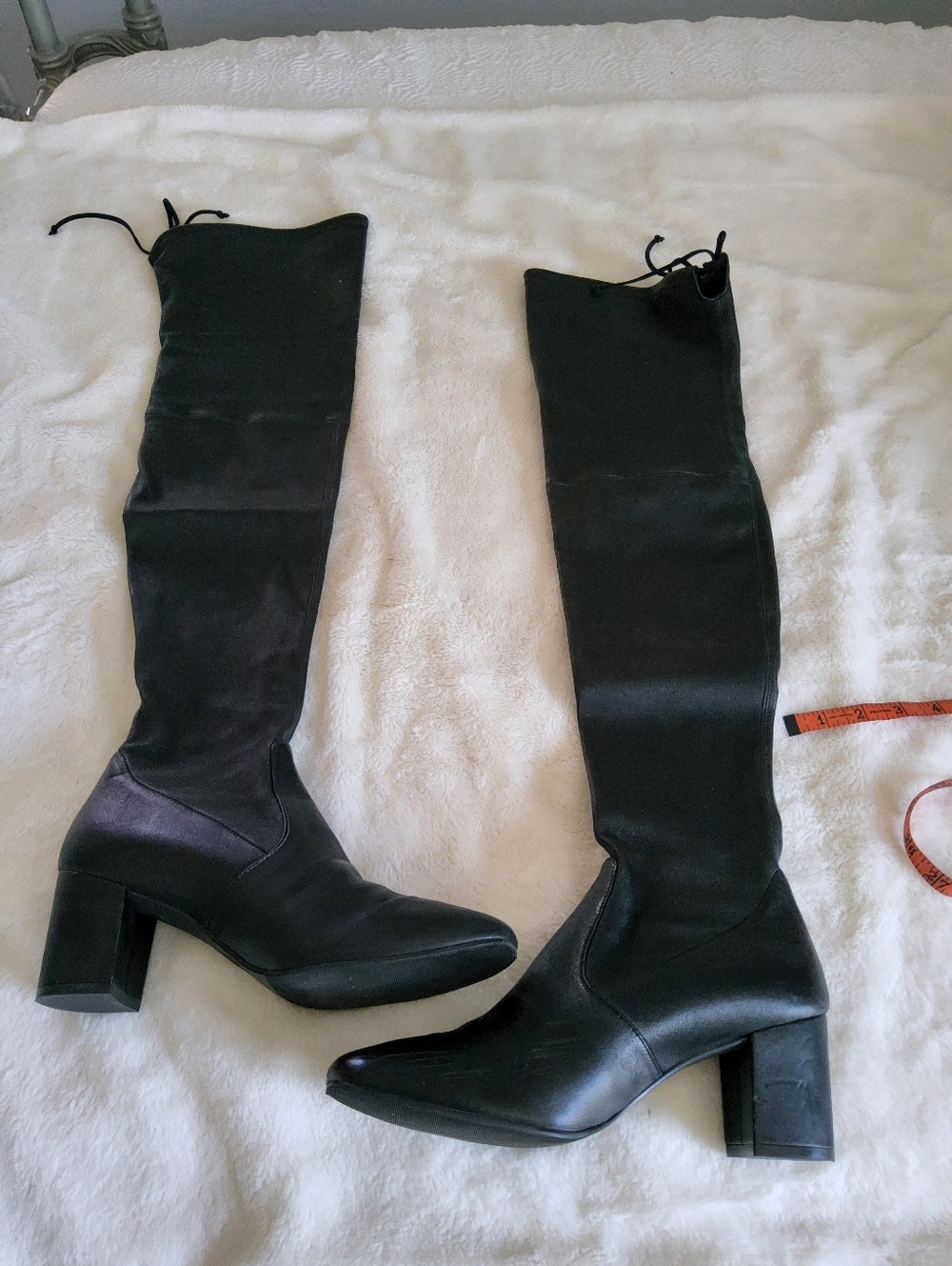 STUART WEITZMAN Black Over-the-Knee Boots